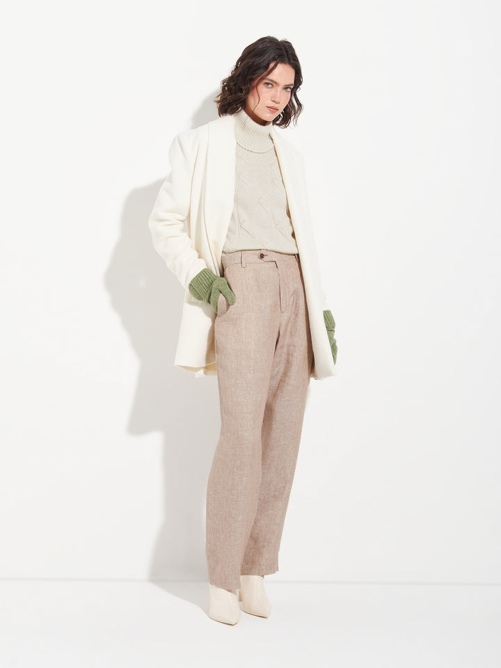 Bettina Baby Alpaca Sweater in Beige