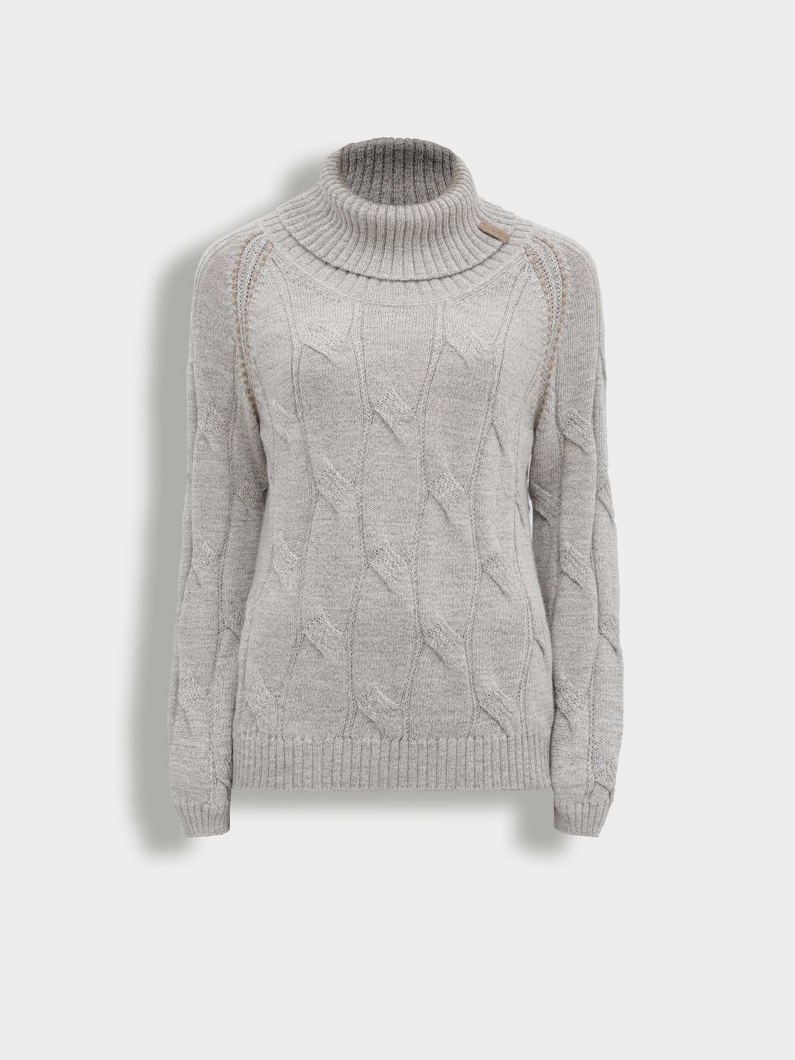 Suéter Bettina De Baby Alpaca Color Gris