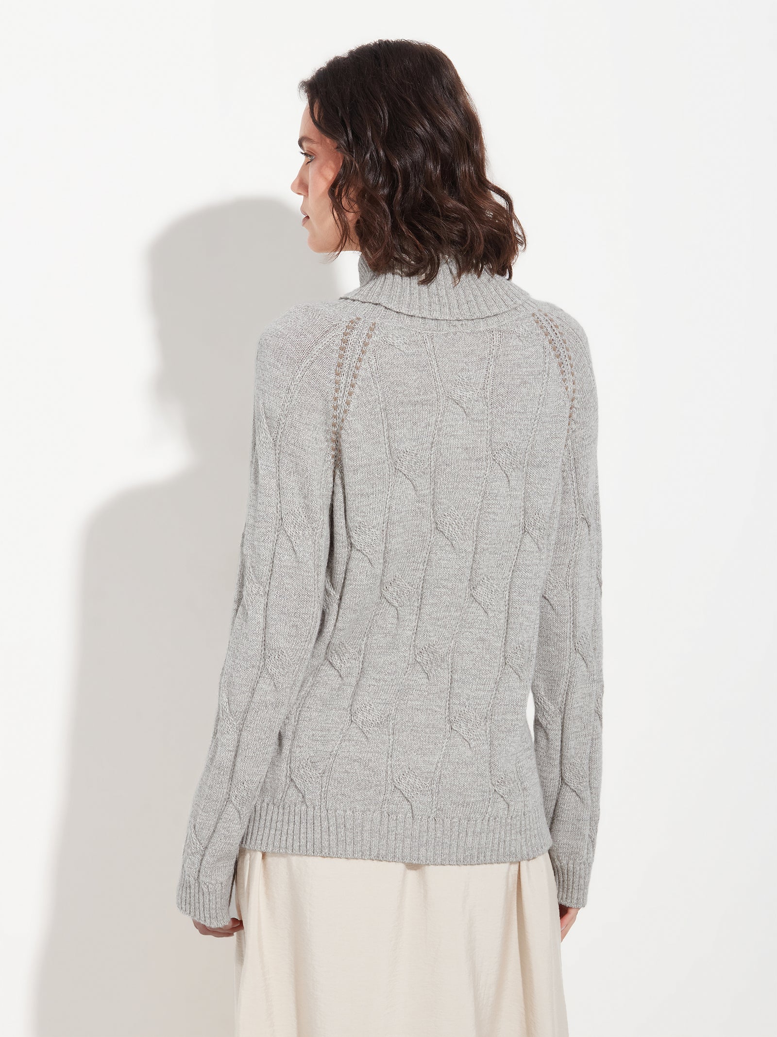 Suéter Bettina De Baby Alpaca Color Gris