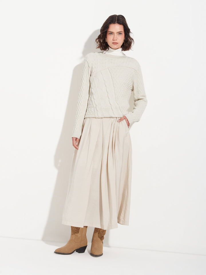 Bianca Baby Alpaca Beige Sweater