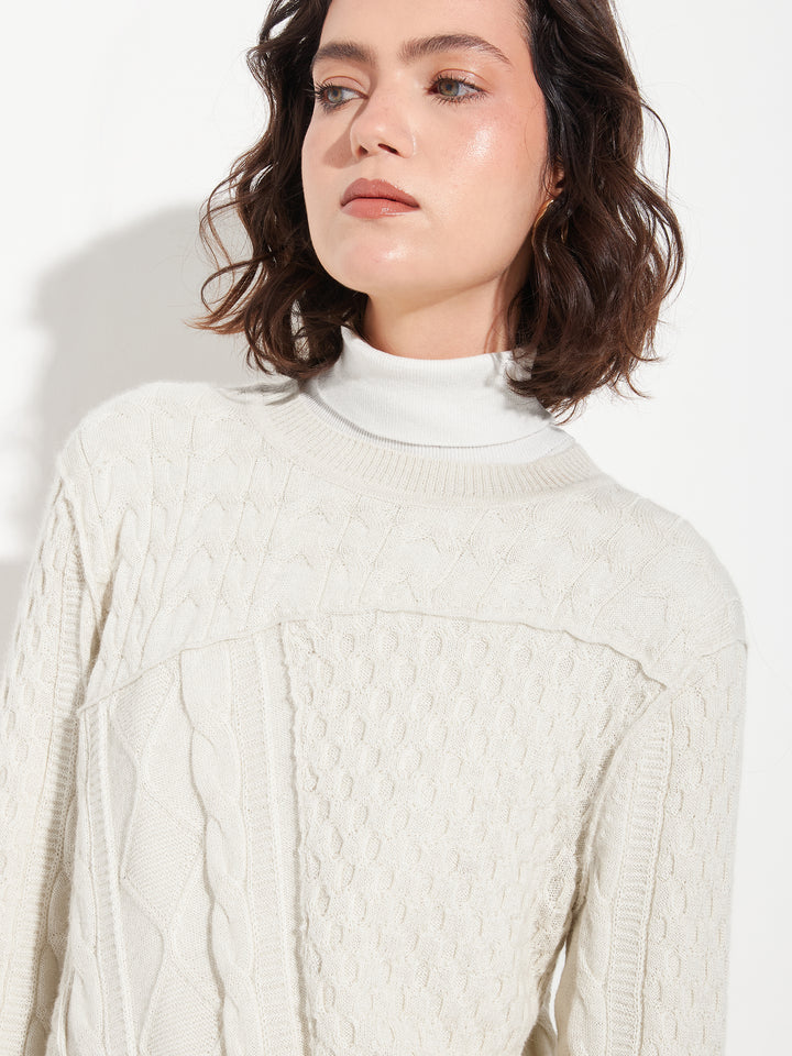 Bianca Baby Alpaca Beige Sweater