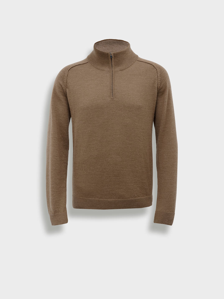 Bugatti Baby Alpaca Sweater in Camel