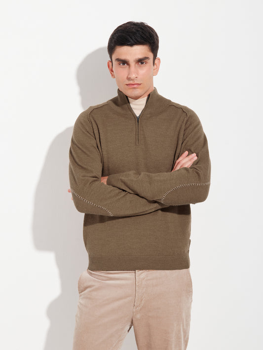 Suéter Bugatti De Baby Alpaca Color Camel