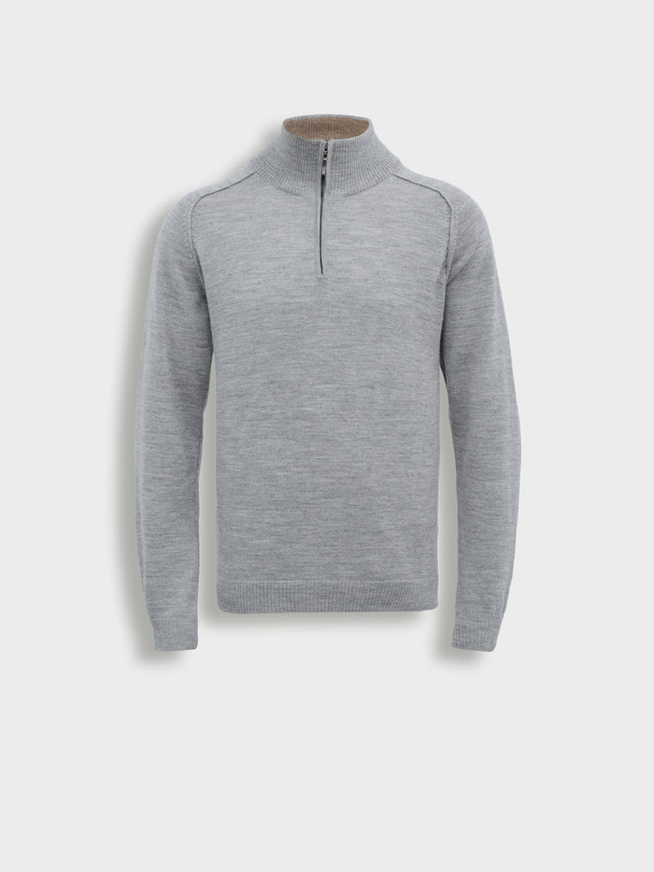 Bugatti Gray Baby Alpaca Sweater