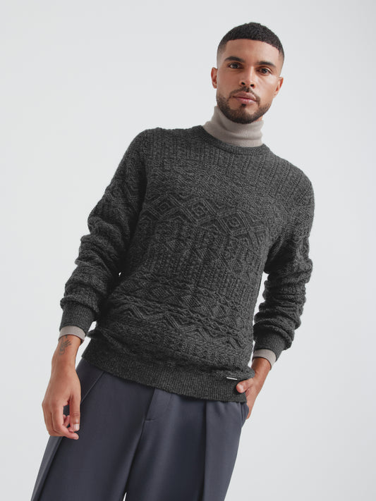 Suéter Capitan De Baby Alpaca Color Gris