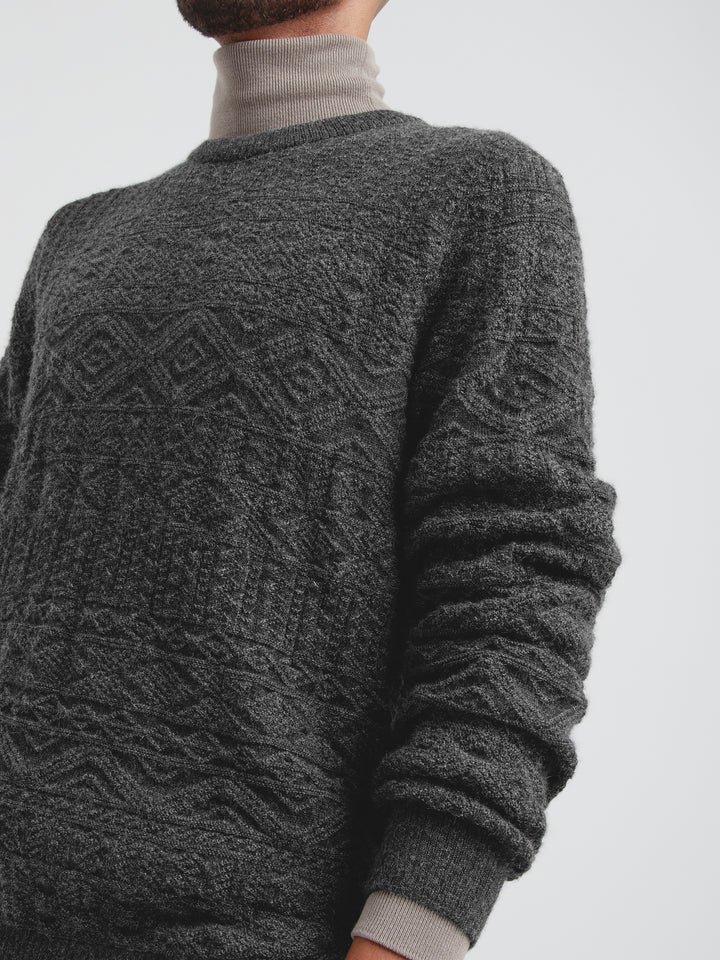 Suéter Capitan De Baby Alpaca Color Gris