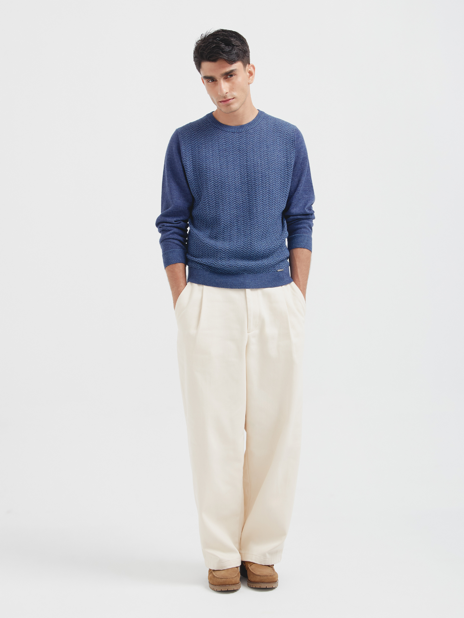Charly Sweater Baby Alpaca Color Blue