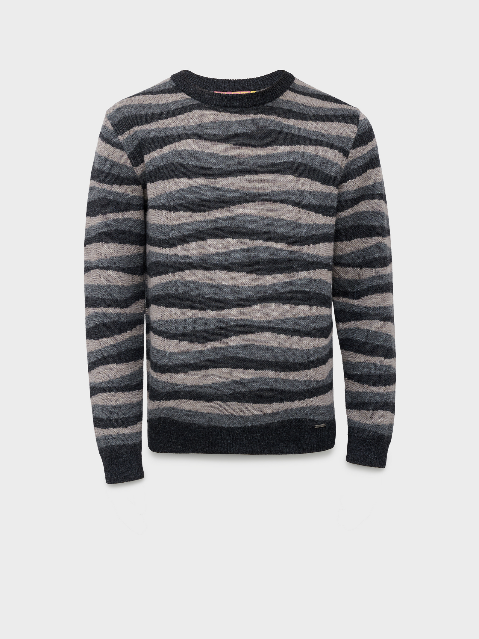 Christian Sweater In Gray Baby Alpaca Color Grey