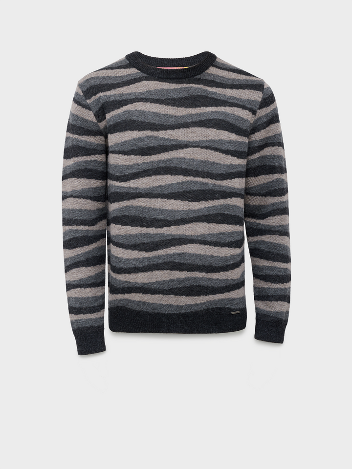 Suéter Christian De Baby Alpaca Color Gris