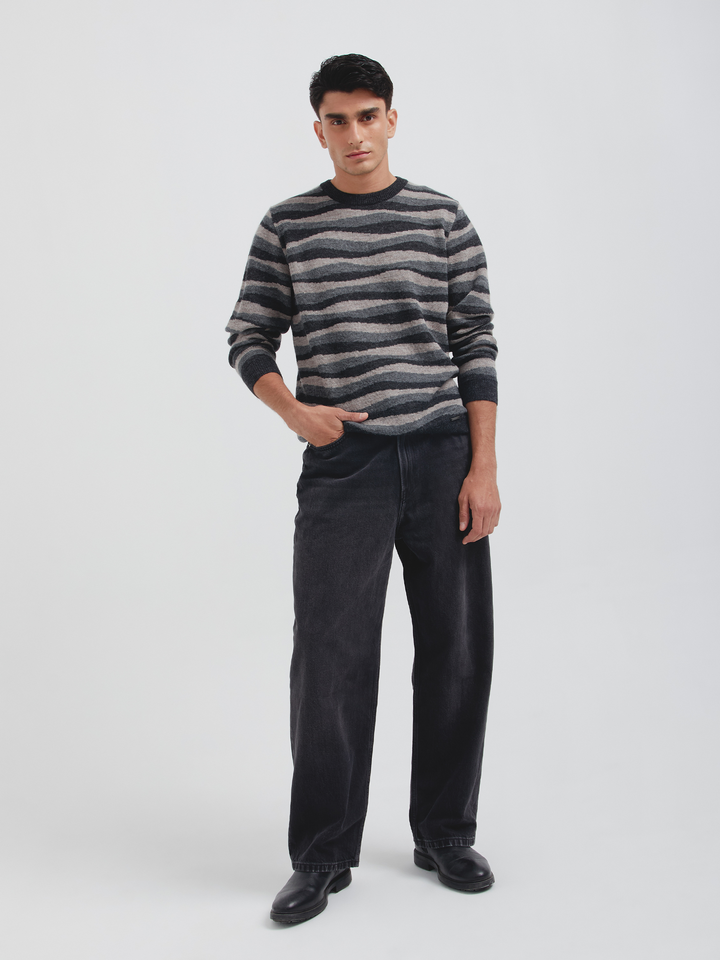 Suéter Christian De Baby Alpaca Color Gris