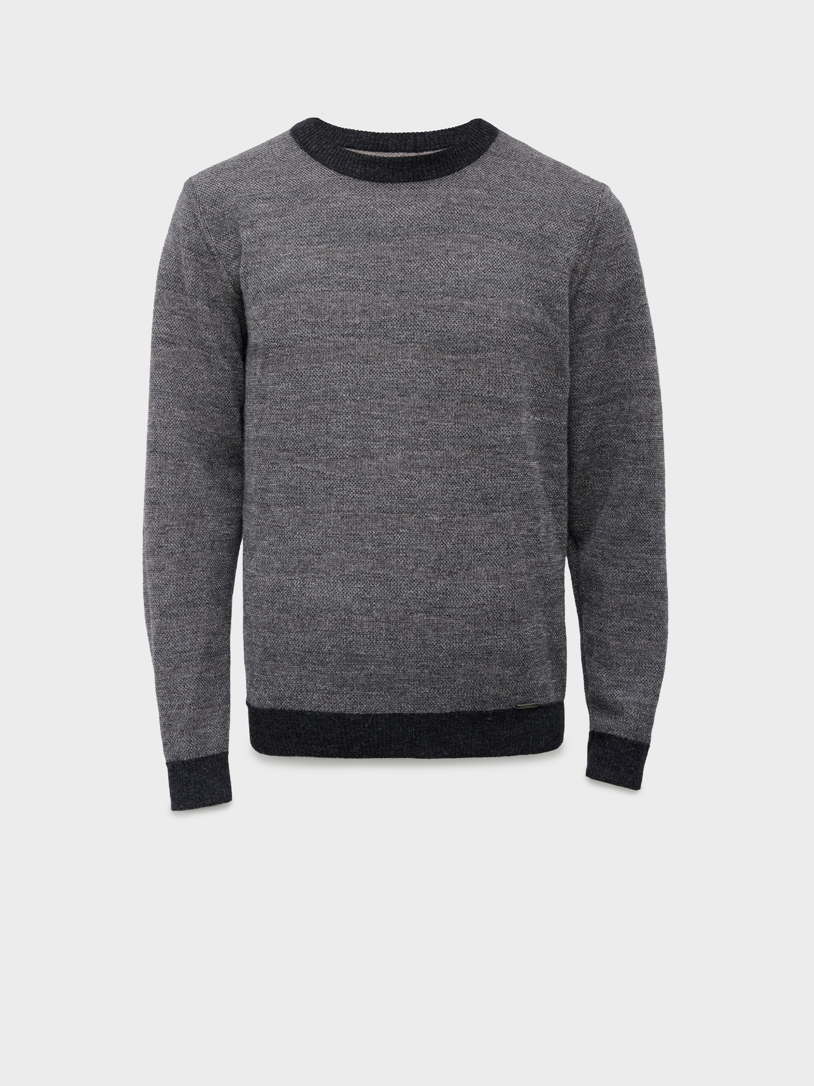 Christian Sweater In Gray Baby Alpaca Color Grey