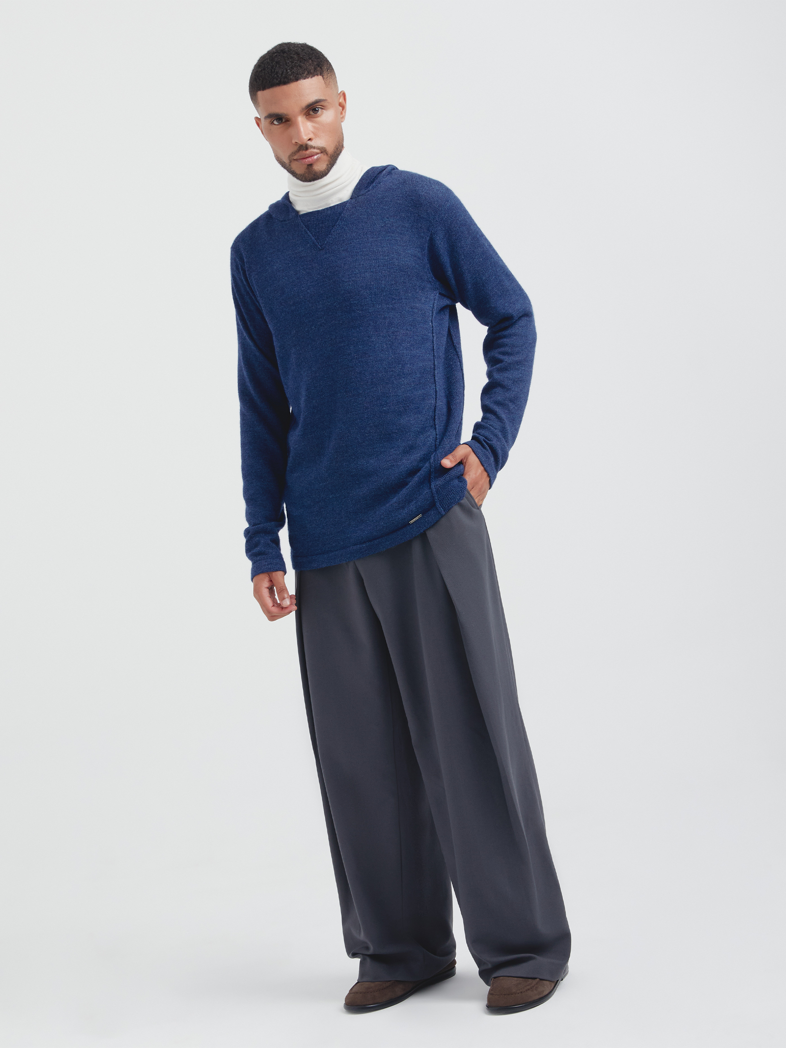 Ciro Royal Alpaca Sweater Blue
