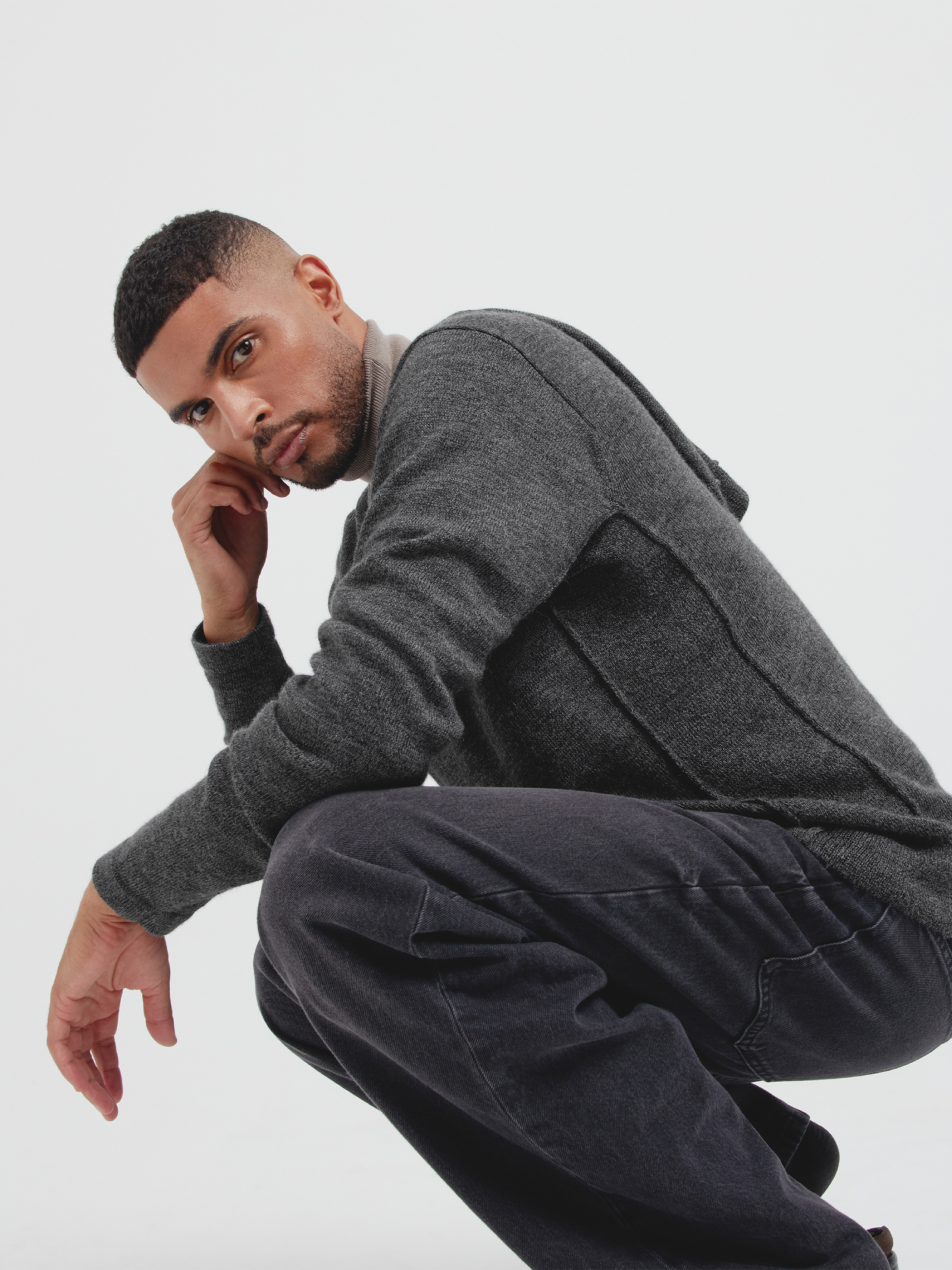 Ciro Royal Alpaca Sweater Grey
