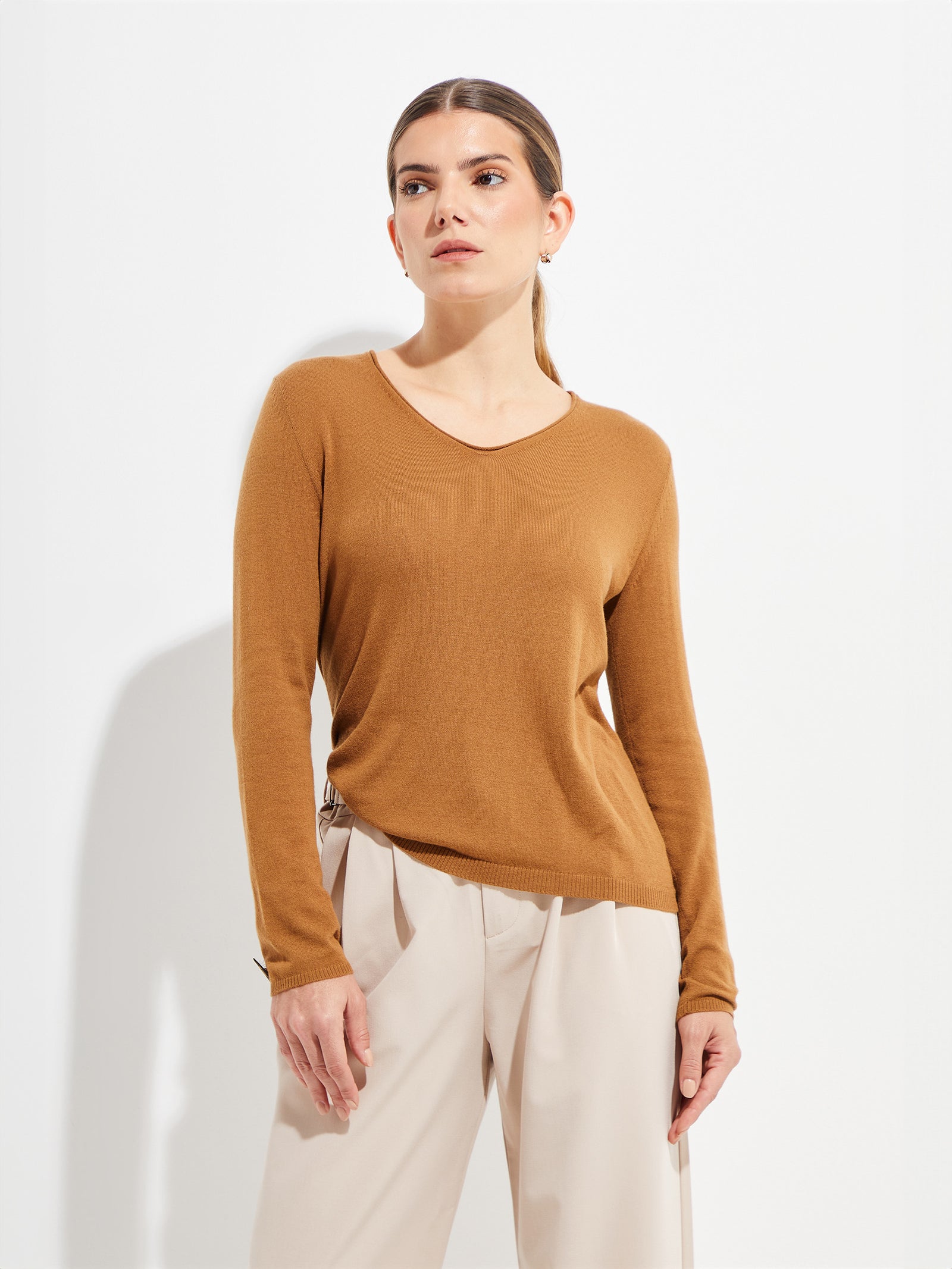 Belen Vicuña Camel Color Brown