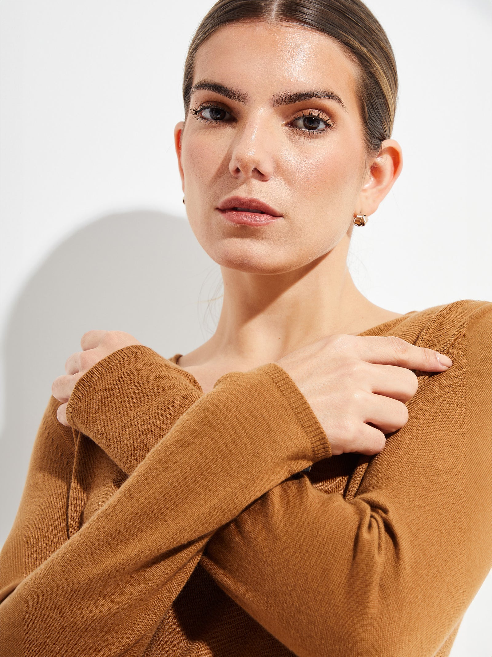 Belen Vicuña Camel Color Brown