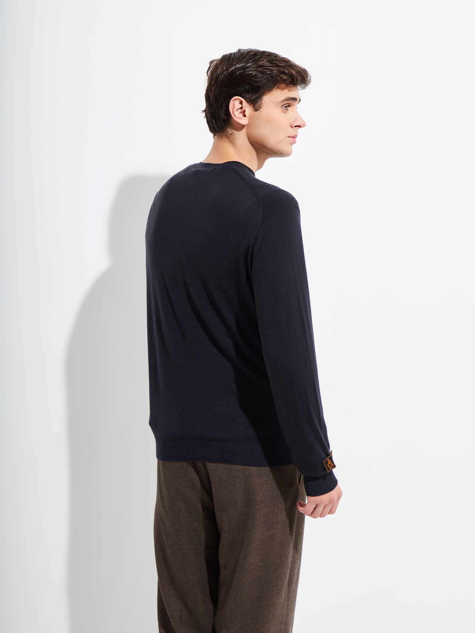 Brian De Blue Sweater Vicuña Color Blue