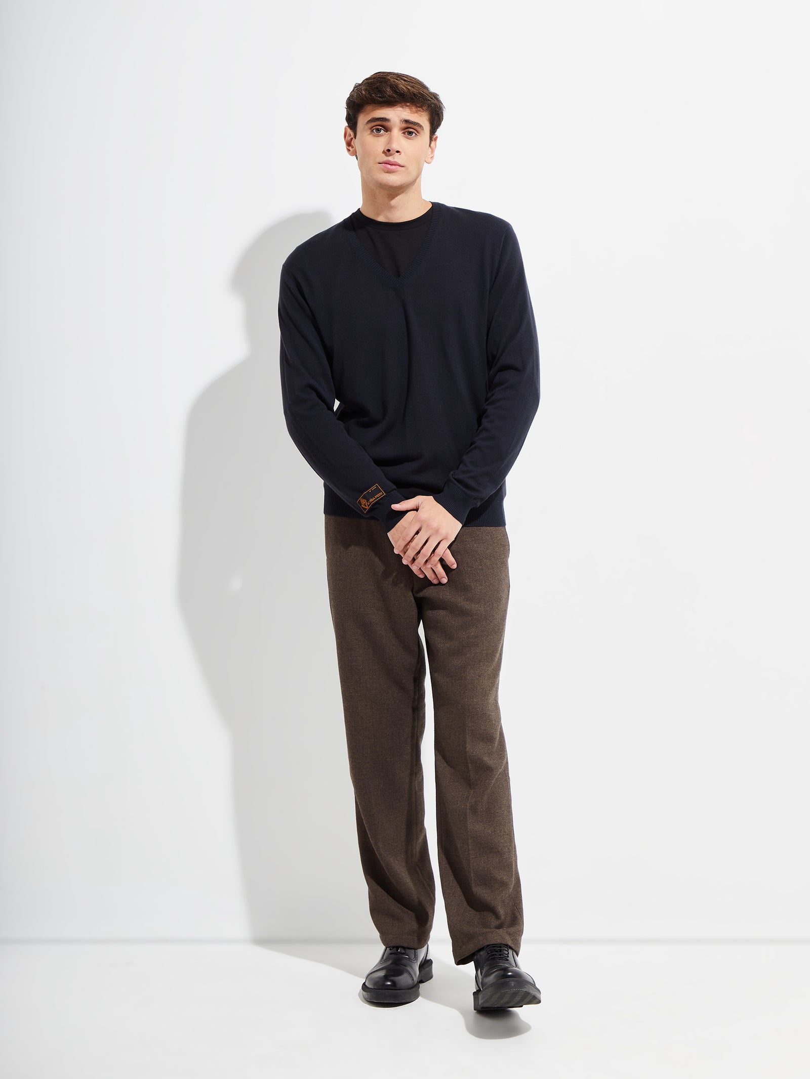 Brian De Blue Sweater Vicuña Color Blue