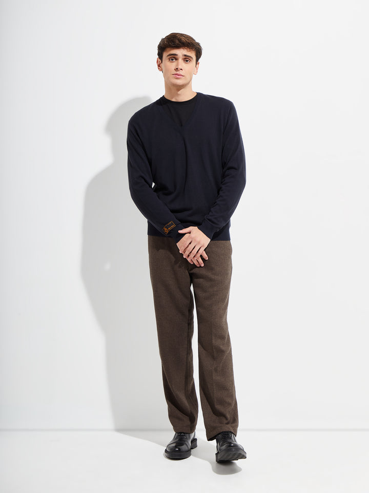 Suéter Brian De Vicuña Color Azul