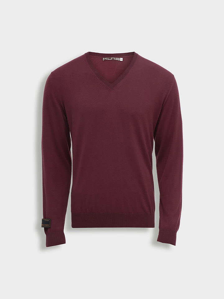 Suéter Brian De Vicuña Color Guinda