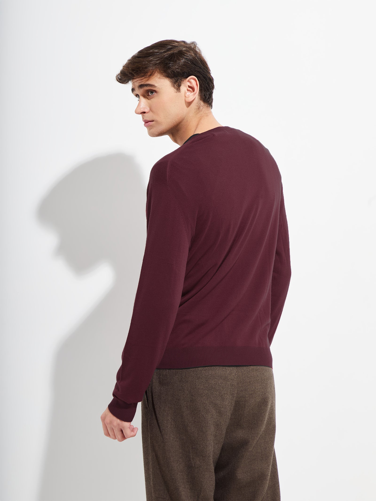 Brian De Vicuña Cherry-Colored Sweater