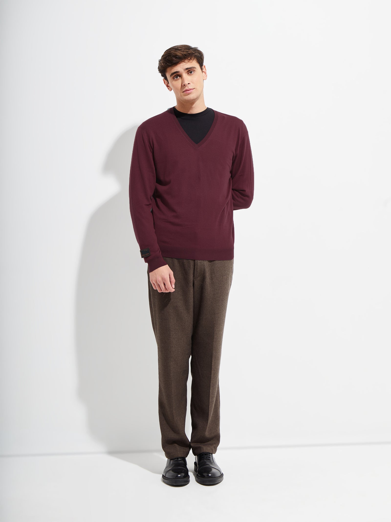 Brian De Vicuña Cherry-Colored Sweater