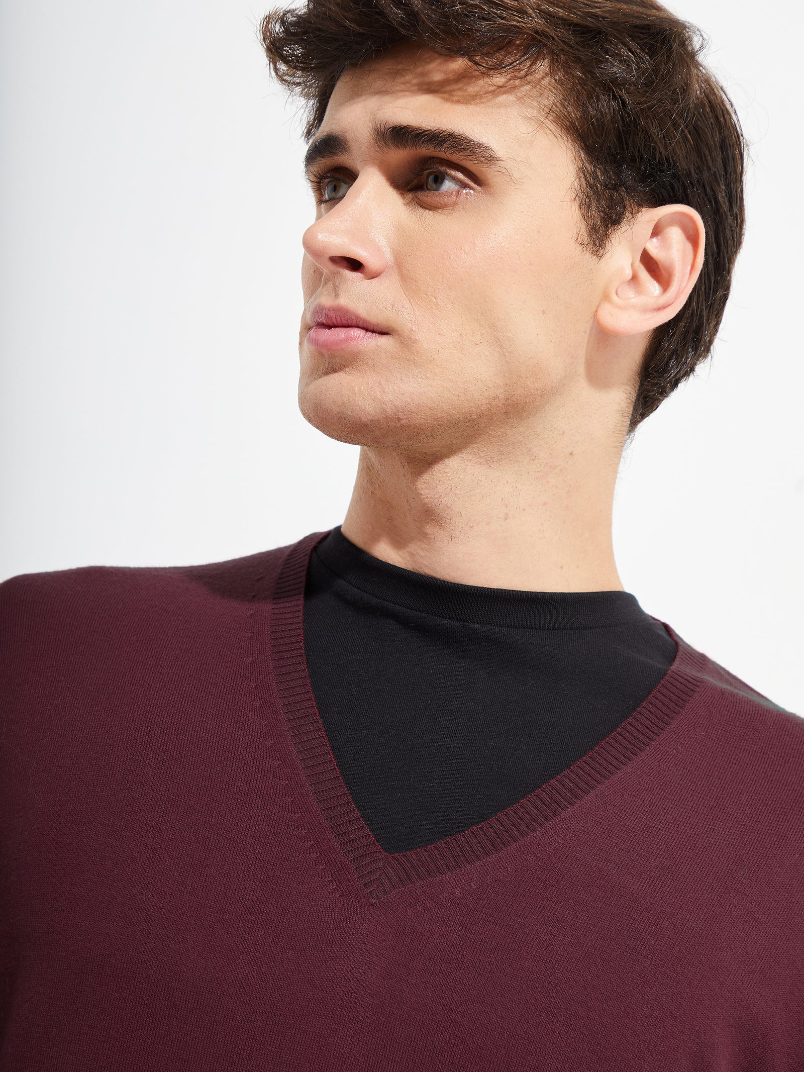 Brian De Vicuña Cherry-Colored Sweater