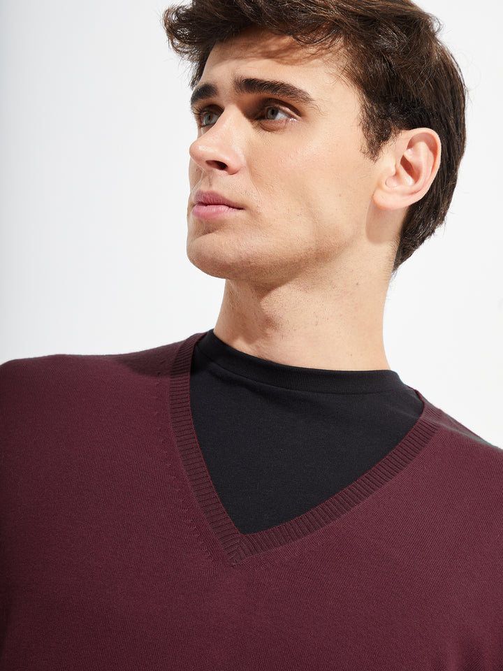 Suéter Brian De Vicuña Color Guinda