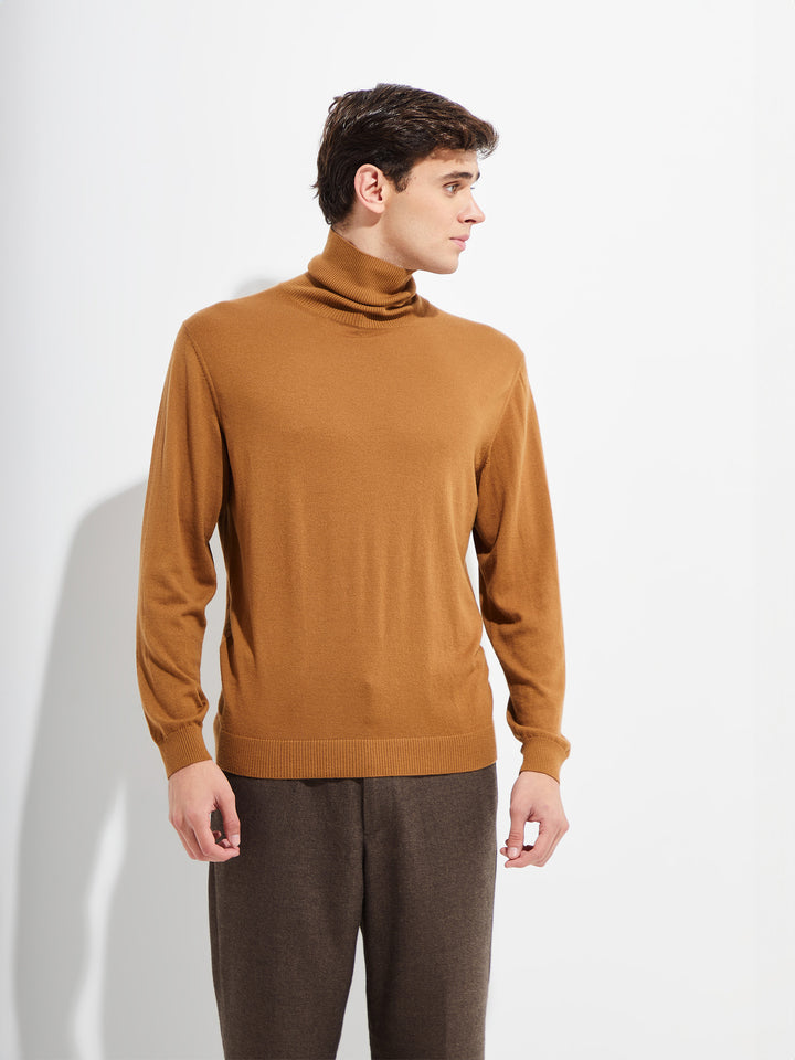 Suéter Bach De Vicuña Color Camel