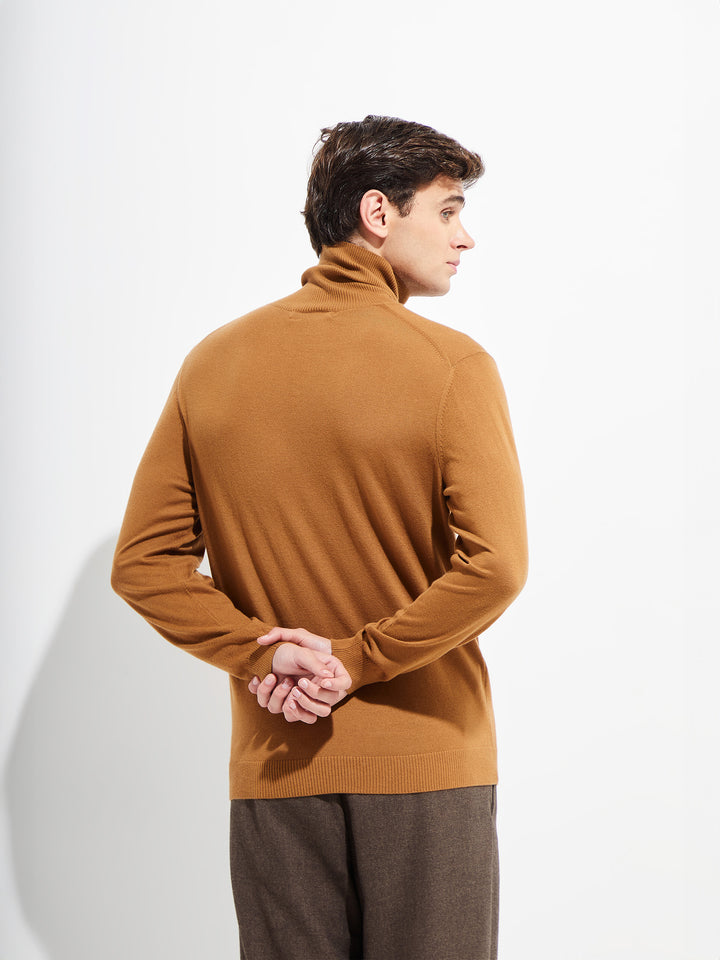 Suéter Bach De Vicuña Color Camel