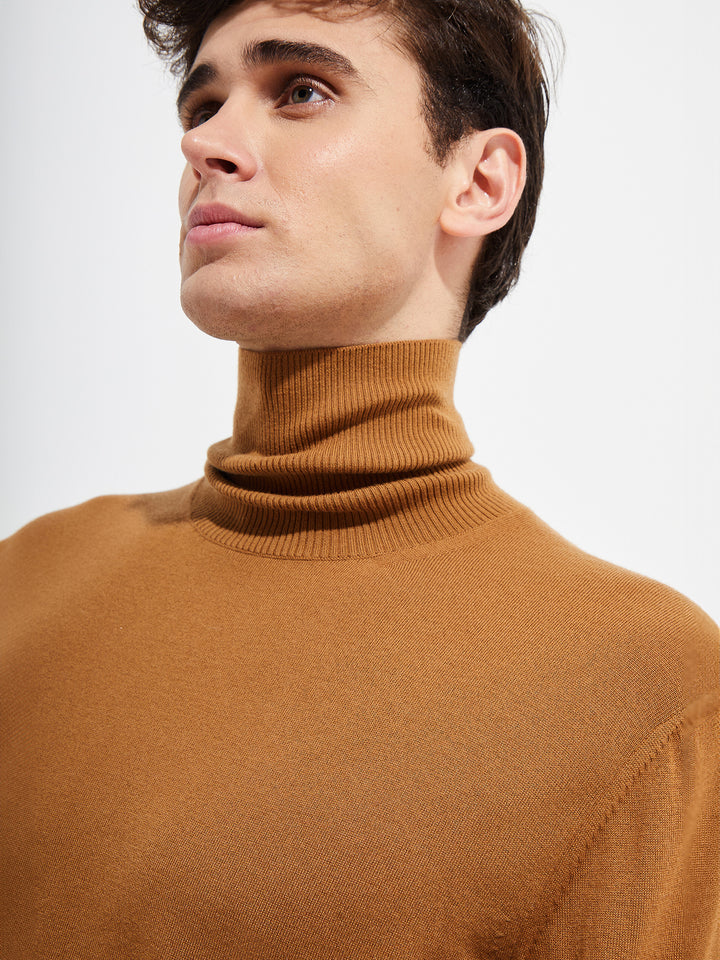 Suéter Bach De Vicuña Color Camel