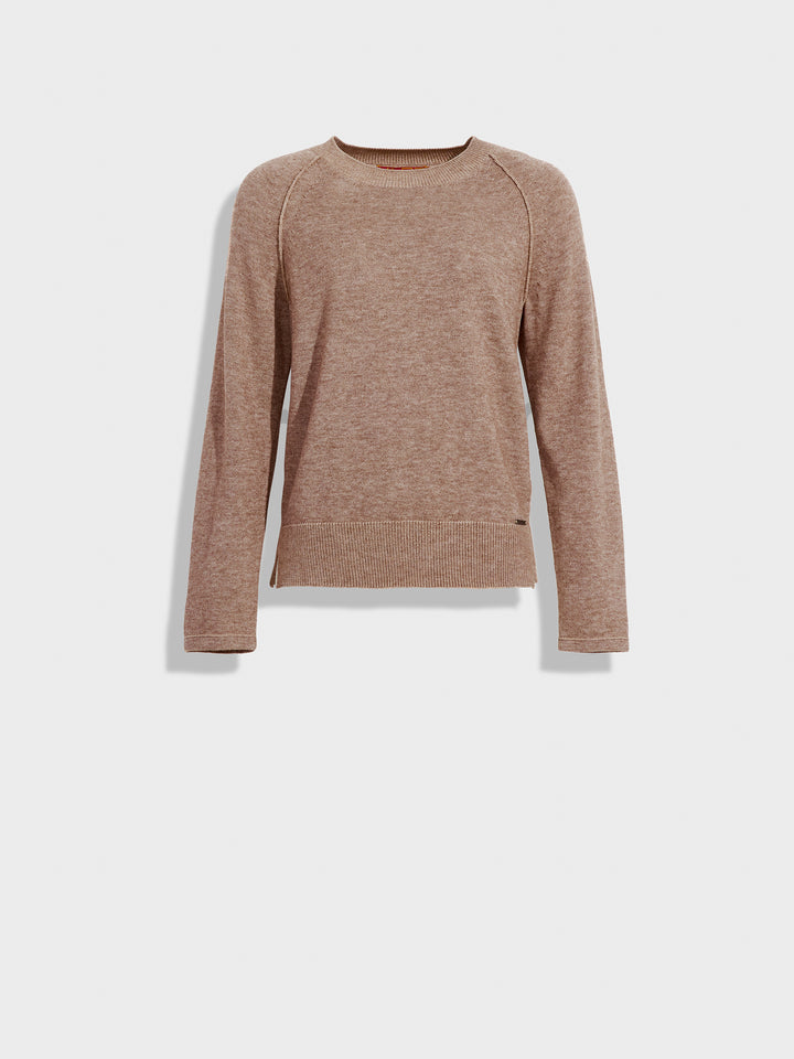 Beige Cotton Zucca Sweater