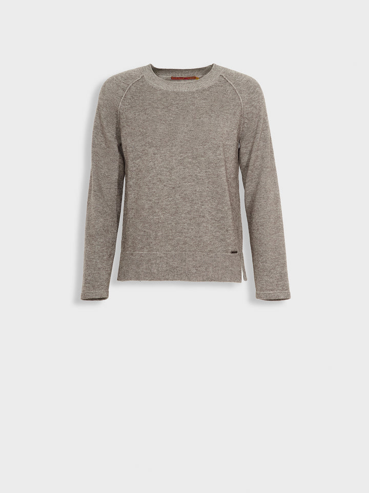 Gray Cotton Zucca Sweater