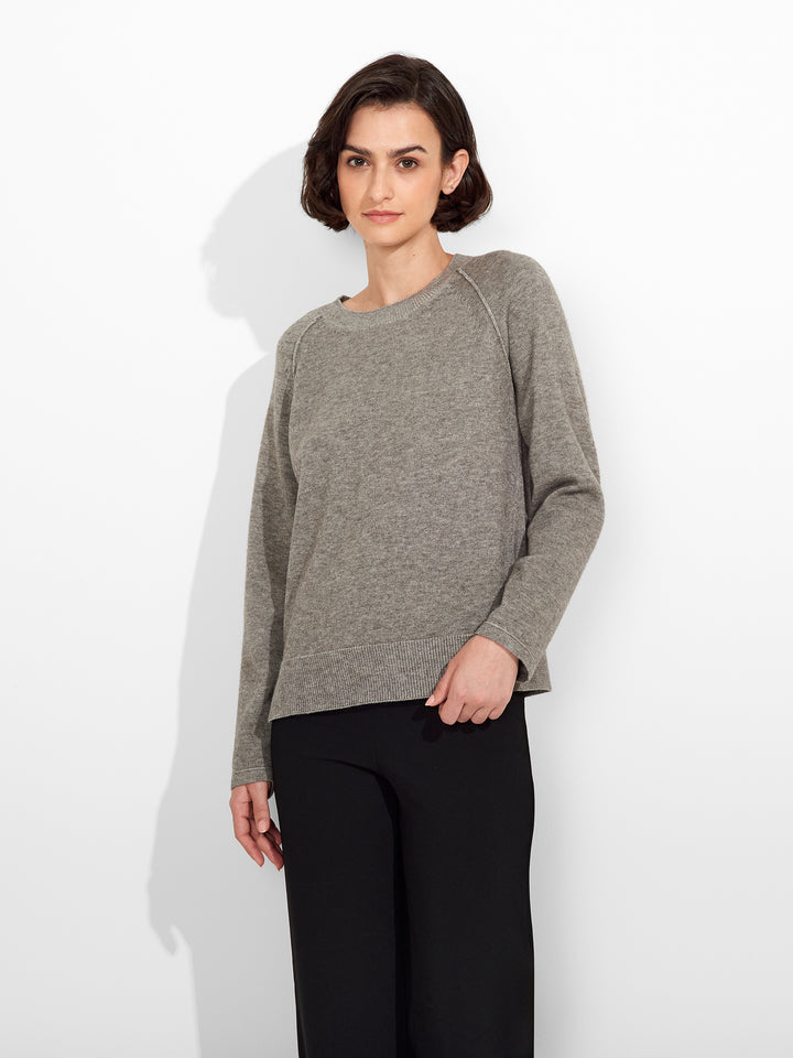Gray Cotton Zucca Sweater