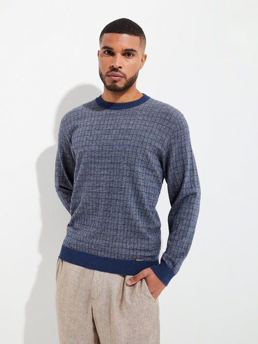 Ygnacio Gray Cotton Sweater