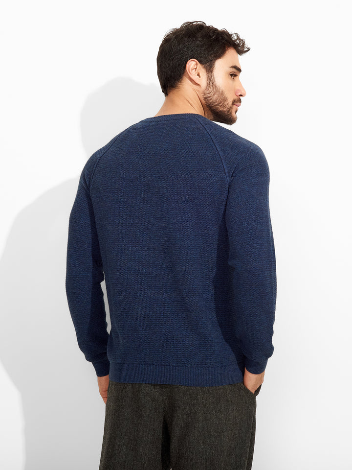 Suéter Zeus De Algodón Color Azul