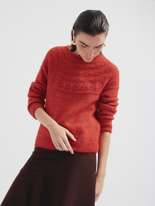 Suéter Cristie De Algodón Color Rosado