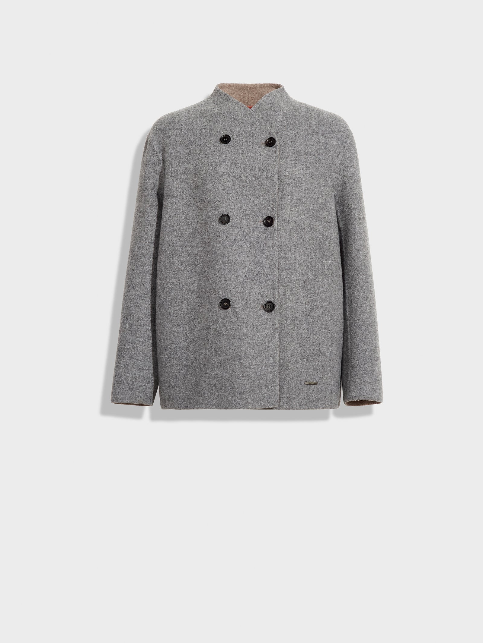Saco Zumilda De Baby Alpaca Color Gris