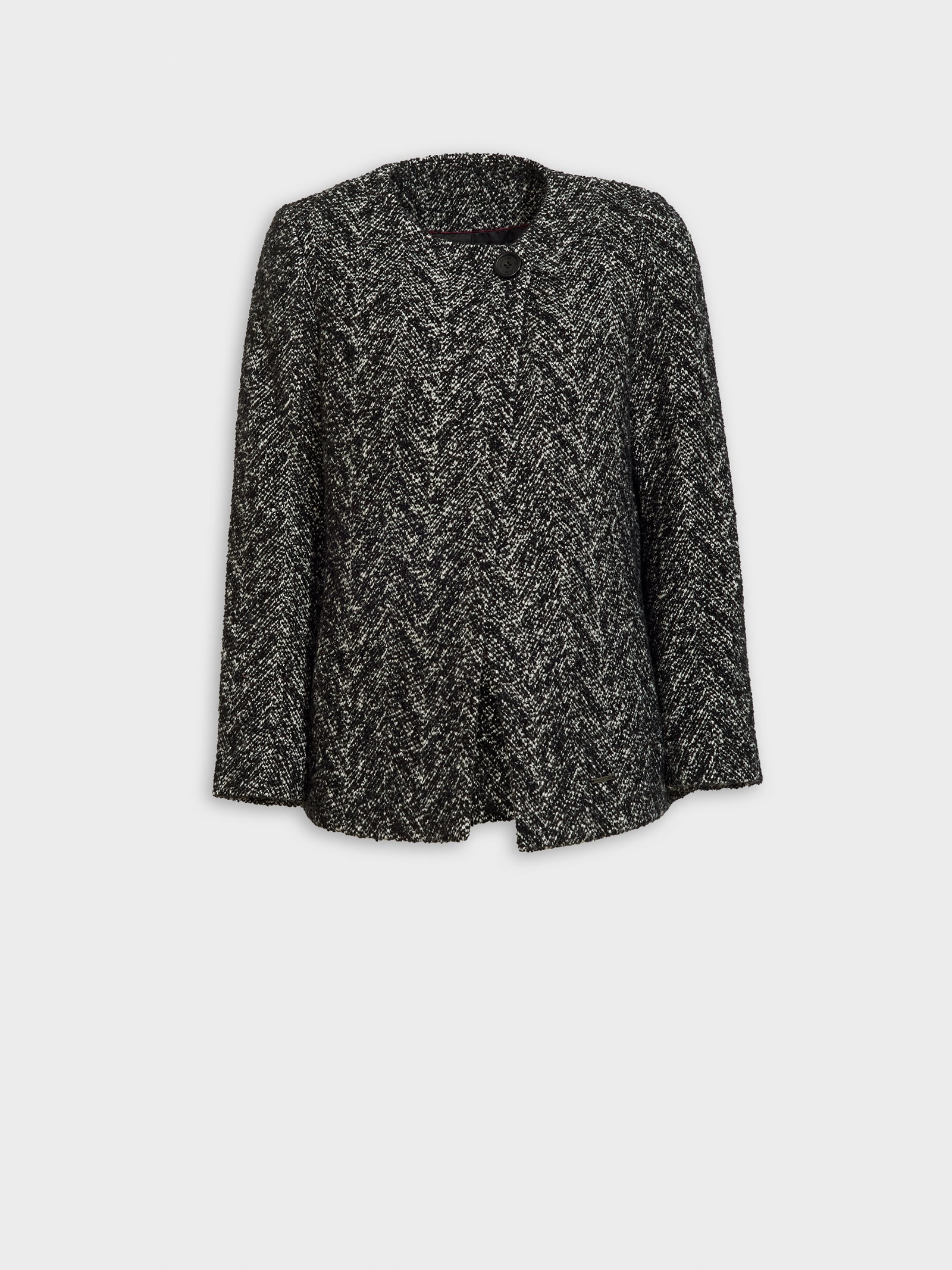 Saco Zigzag De Baby Alpaca Color Negro