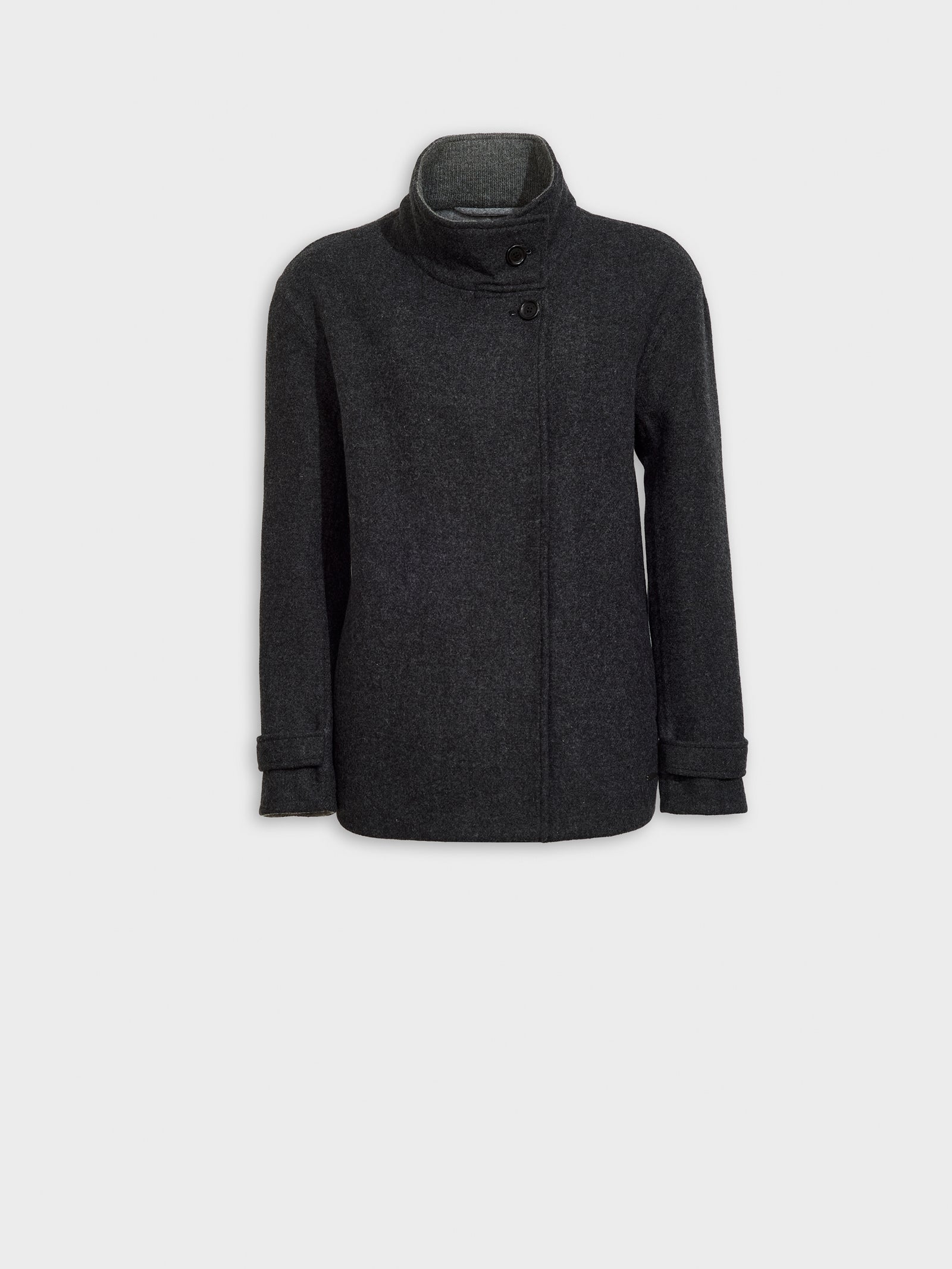 Saco Zazie De Baby Alpaca Color Gris
