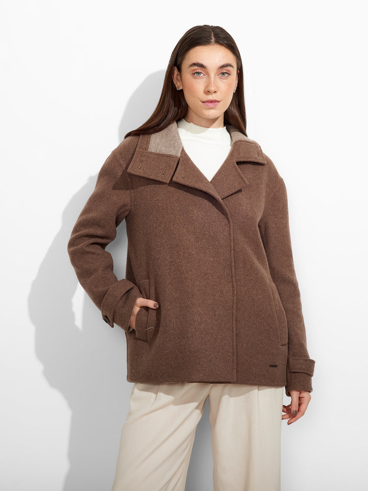 Saco Zazie De Baby Alpaca Color Beige