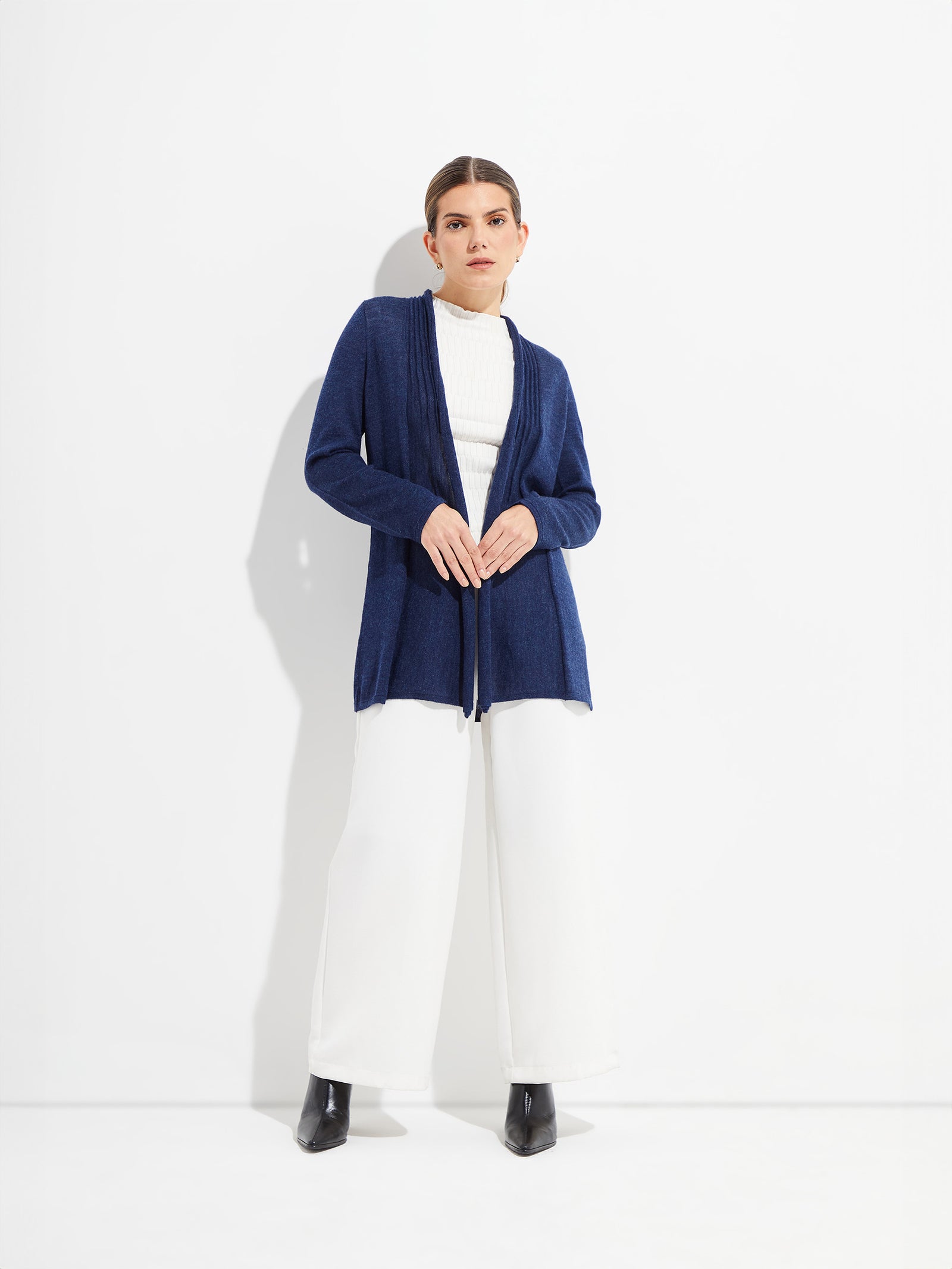 Kayla Cardigan By Royal Alpaca In Blue