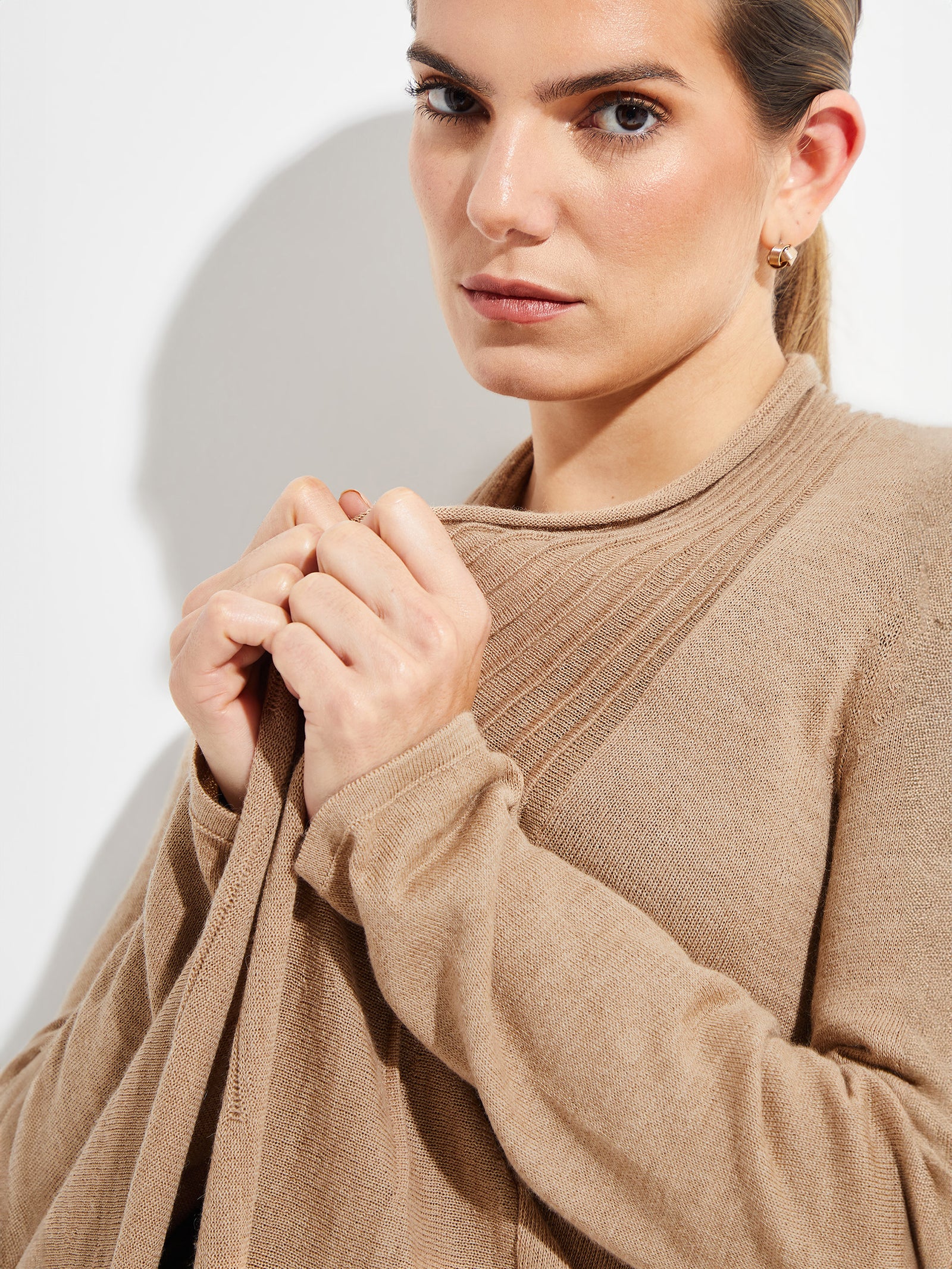 Kayla Cardigan From Royal Alpaca In Beige