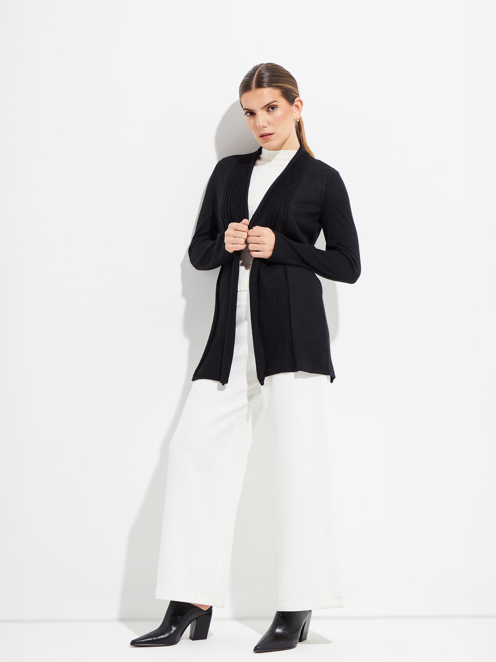 Kayla Cardigan By Royal Alpaca In Black