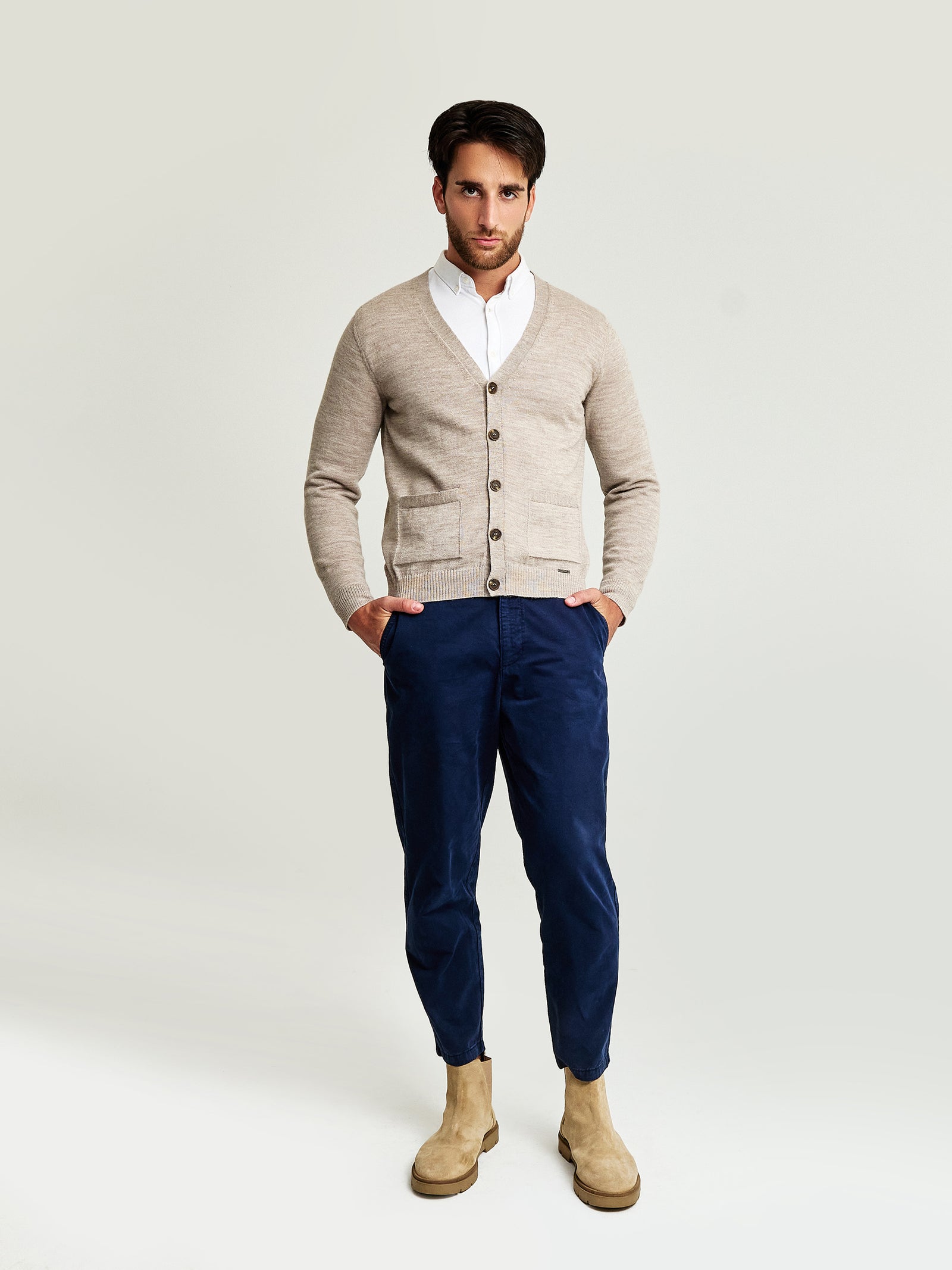 Antony Beige Baby Alpaca Cardigan
