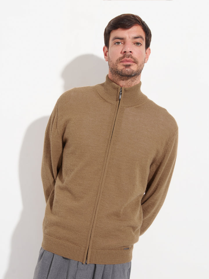 Cárdigan Andreas De Baby Alpaca Color Beige