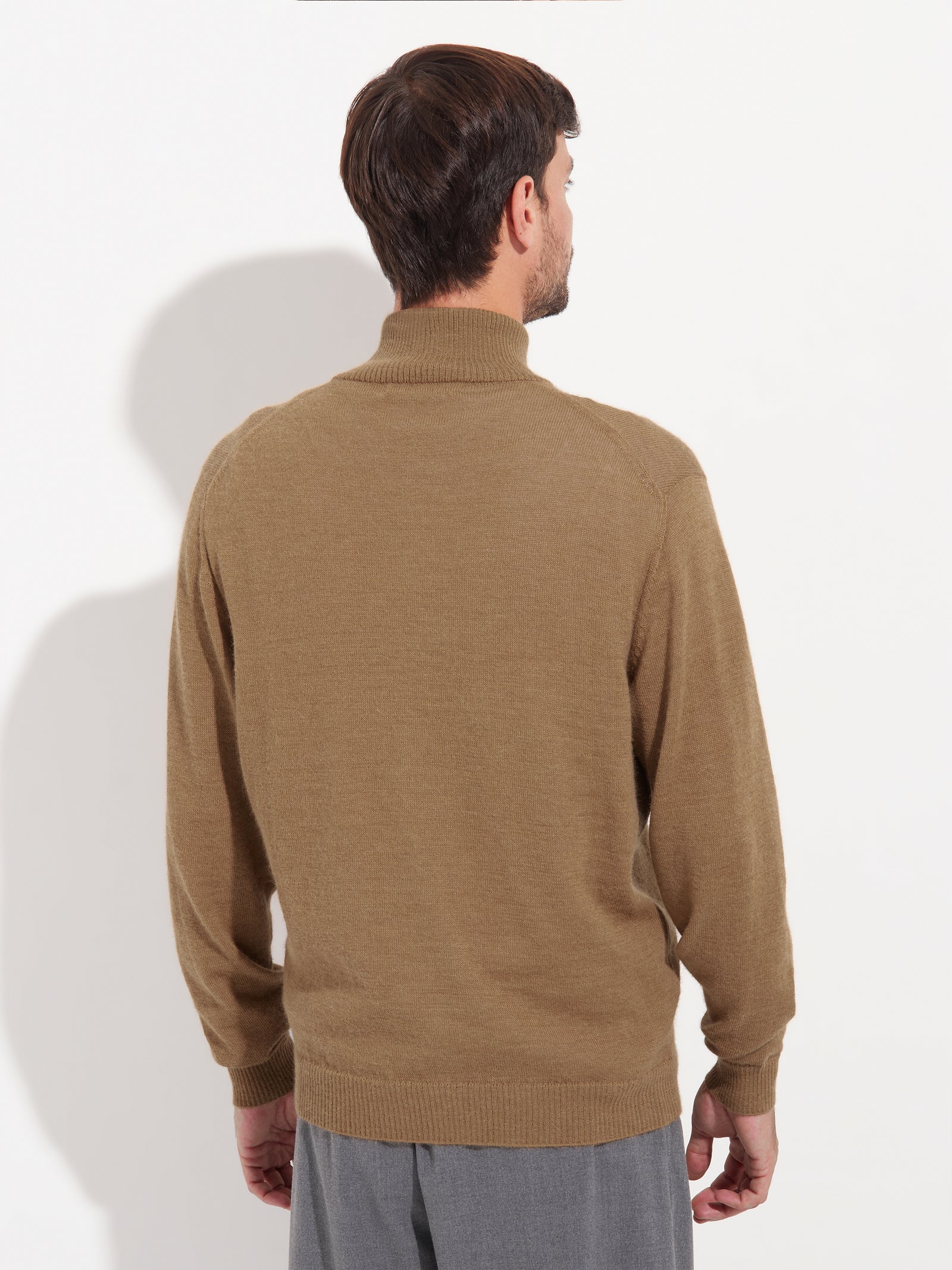 Andreas Cardigan in Baby Alpaca Color Beige