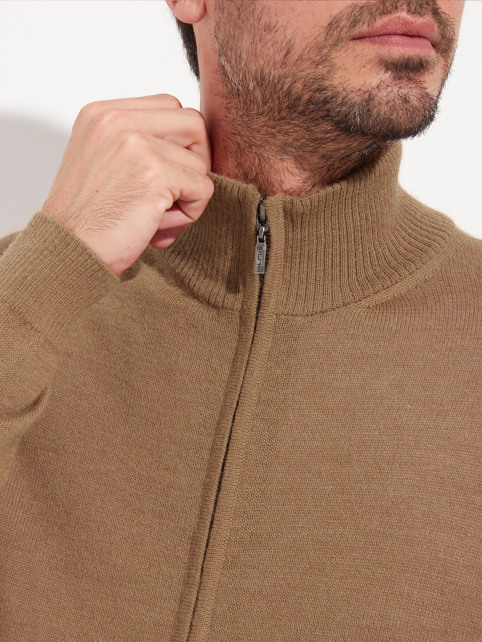 Andreas Cardigan in Baby Alpaca Color Beige