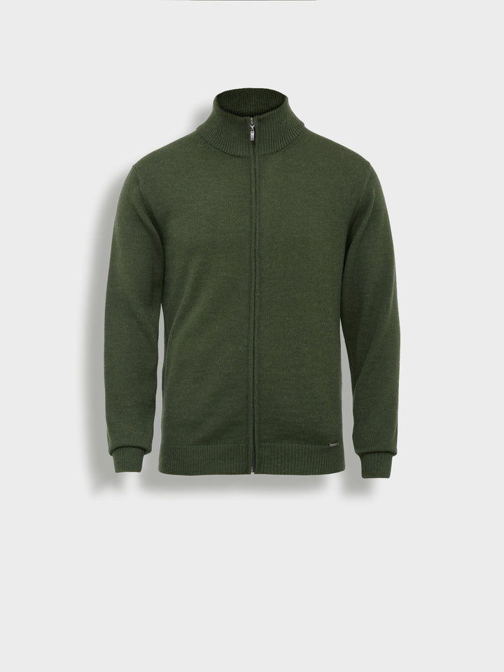 Cárdigan Andreas De Baby Alpaca Color Verde