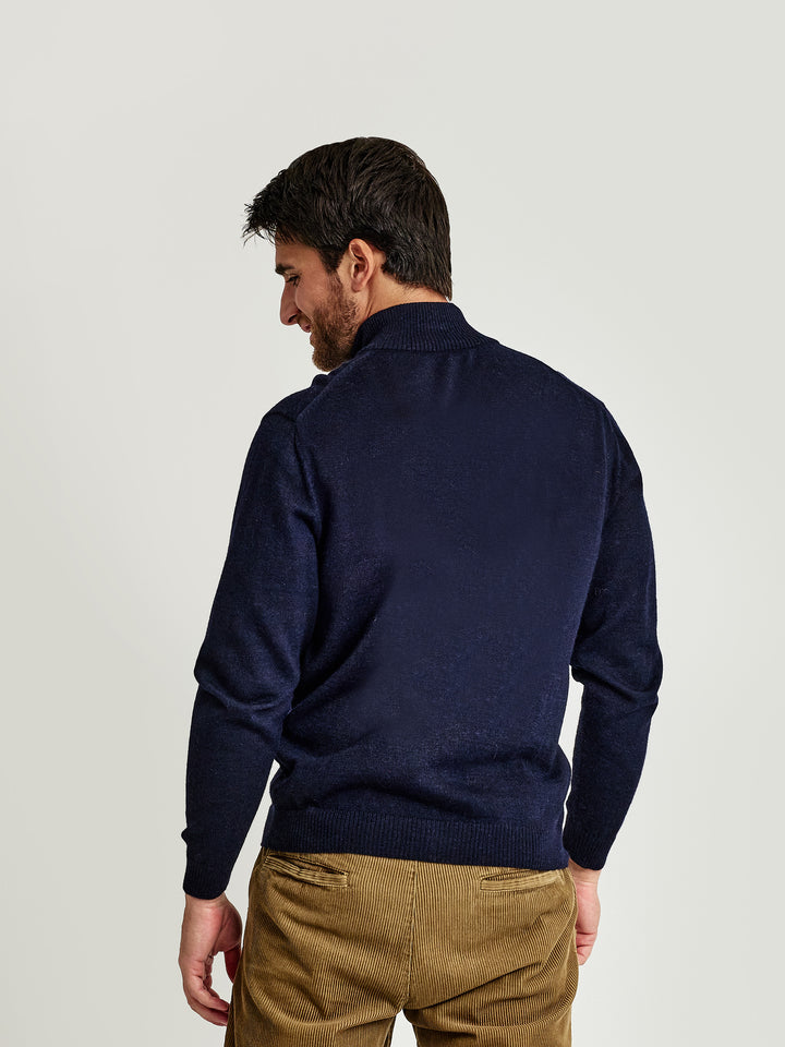 Cárdigan Andreas De Baby Alpaca Color Golondrina