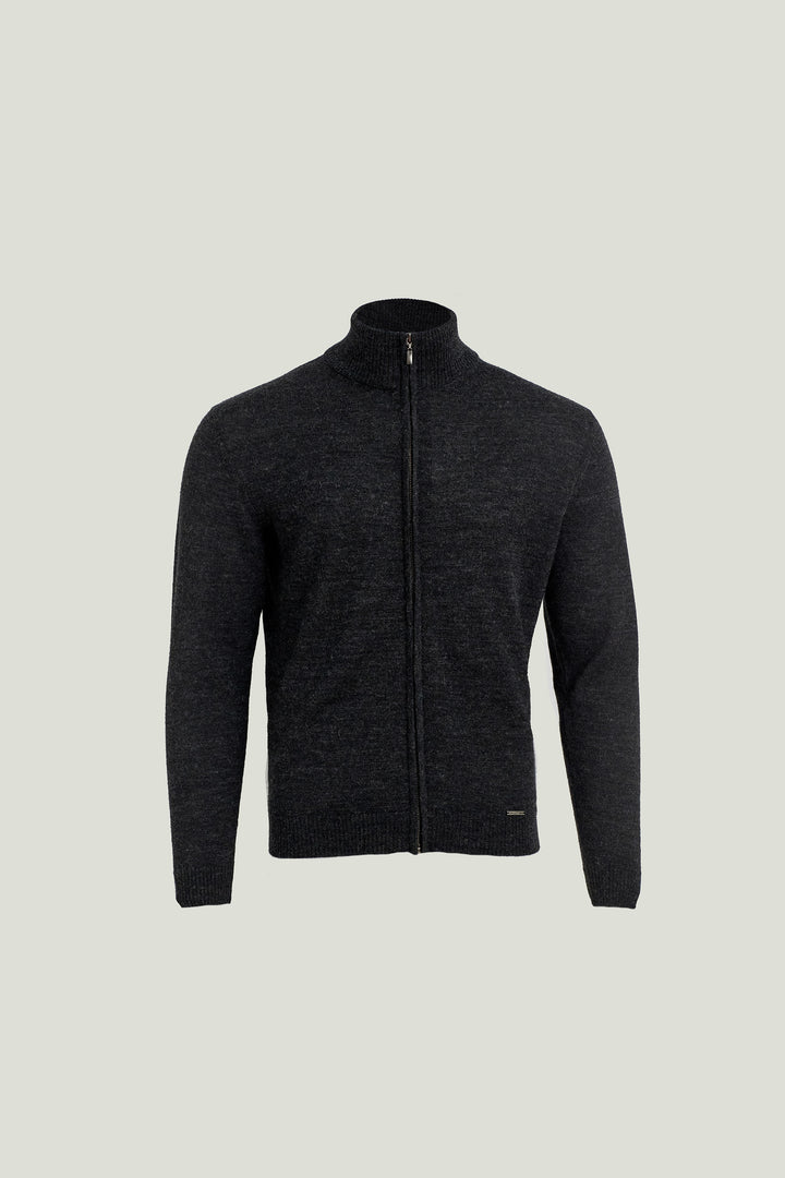 Cárdigan Andreas De Baby Alpaca Color Gris